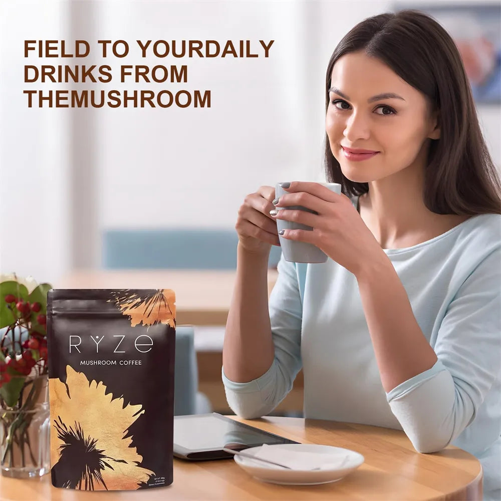 Mushroom Ground Coffee Sucrose-free Low Fat Coffee